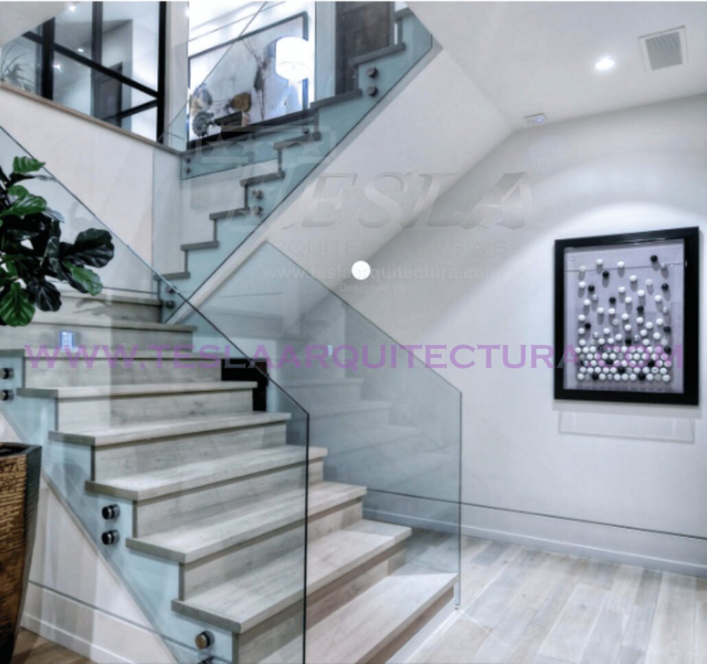 CERRIAMIENTO O BARANDA EN CRISTAL PARA ESCALERA